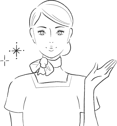 店員さんのイラスト